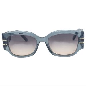 Dior teal Sunglasses with Gold Accents